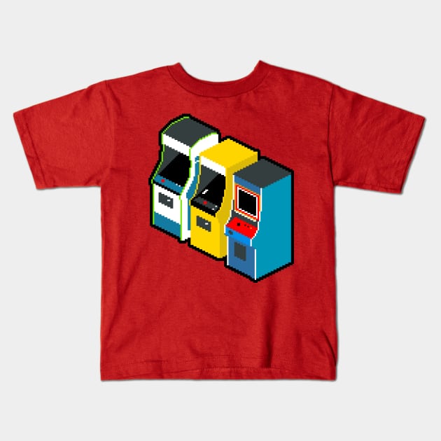 Arcade 80s Kids T-Shirt by mannypdesign